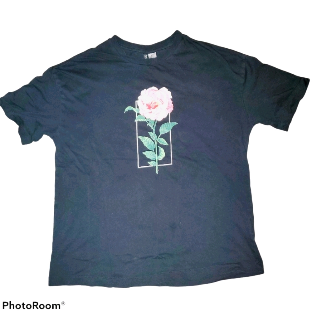 H&M Divided Shawn Mendes The Tour 2019 Concert T-Shirt Rose Black Size S